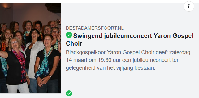 In het nieuws: Swingend jubileumconcert Yaron Gospel Choir